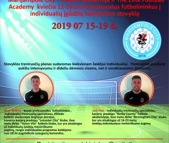 „Marijampolė City“ ir The Elite Football Academy kviečia jaunuolius į stovyklą